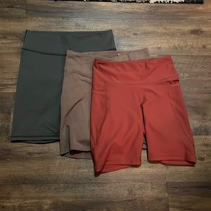 Closet Cleanout Final Price Lot of 3 Bike shorts Fabletics and Old Navy